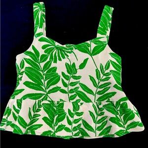 Adorable Janie and Jack leaf top girls size 7